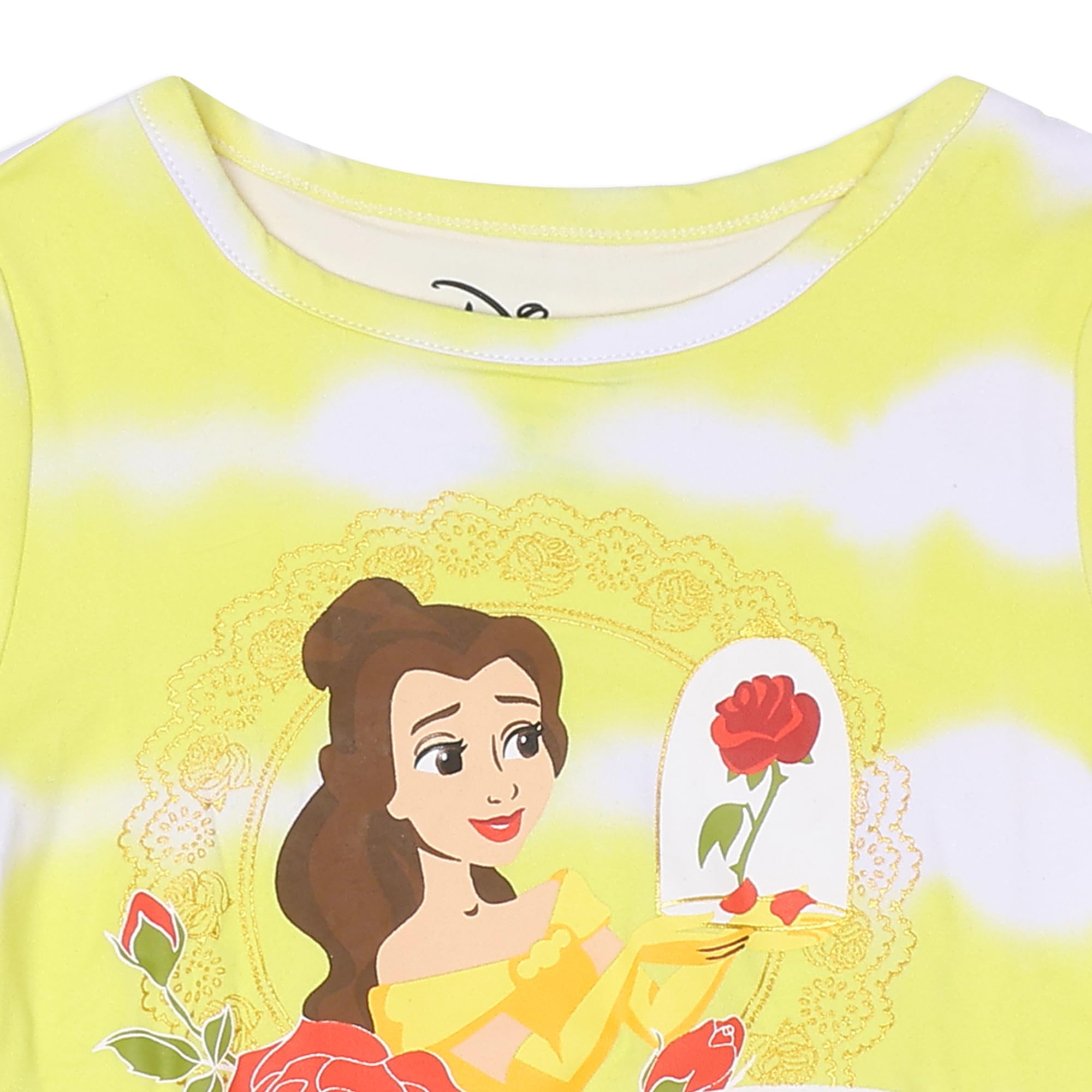Disney T-shirt a maniche corte per bambine con principesse Minnie Mouse Lilo e Stitch per feste di compleanno
