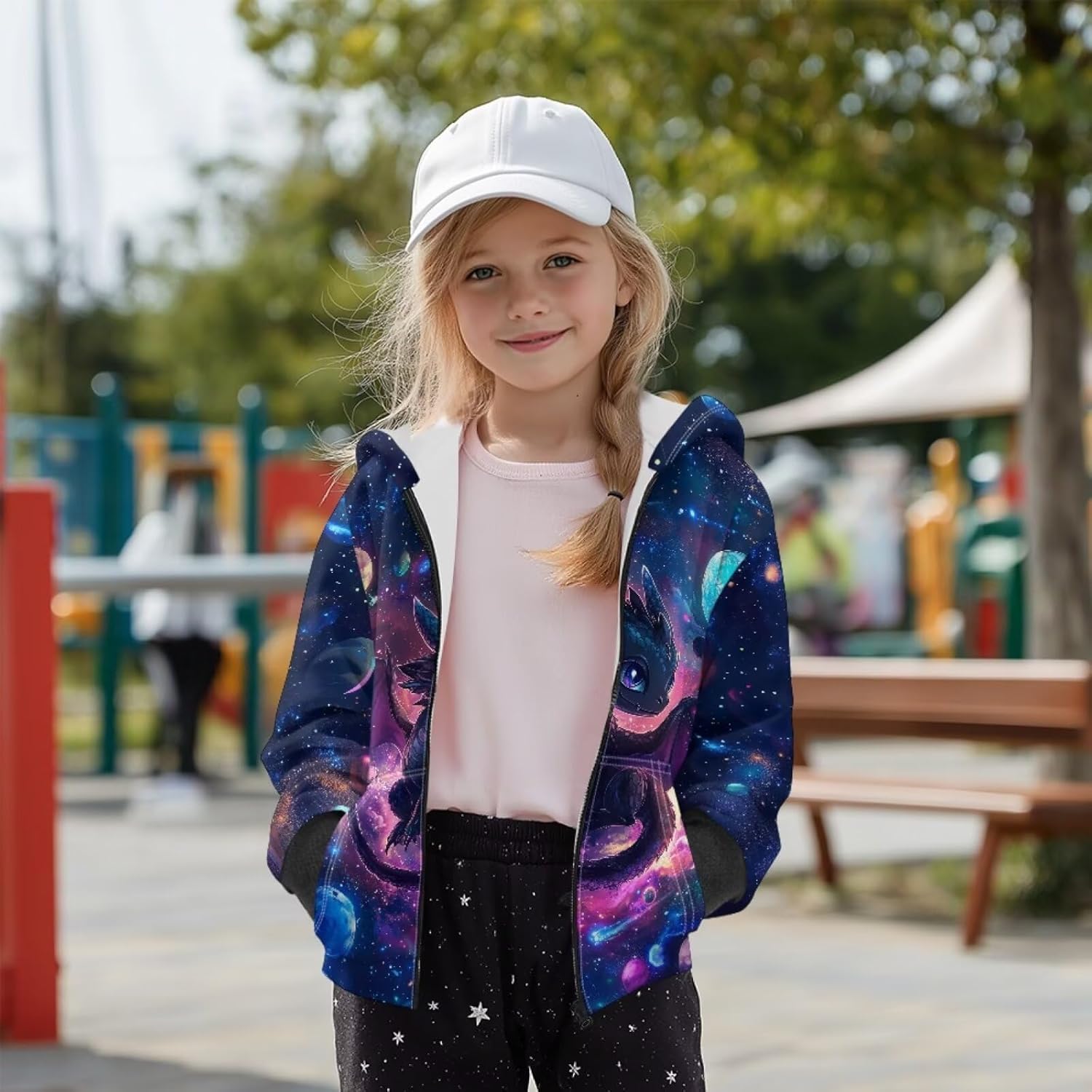 WELLFLYHOM Zip Up Boys Sweatshirt Graphic 6-16 Long Sleeve Fleece Lining Hoodie Kangaroo Pocket Full Zip Kids Sweater - Image 3