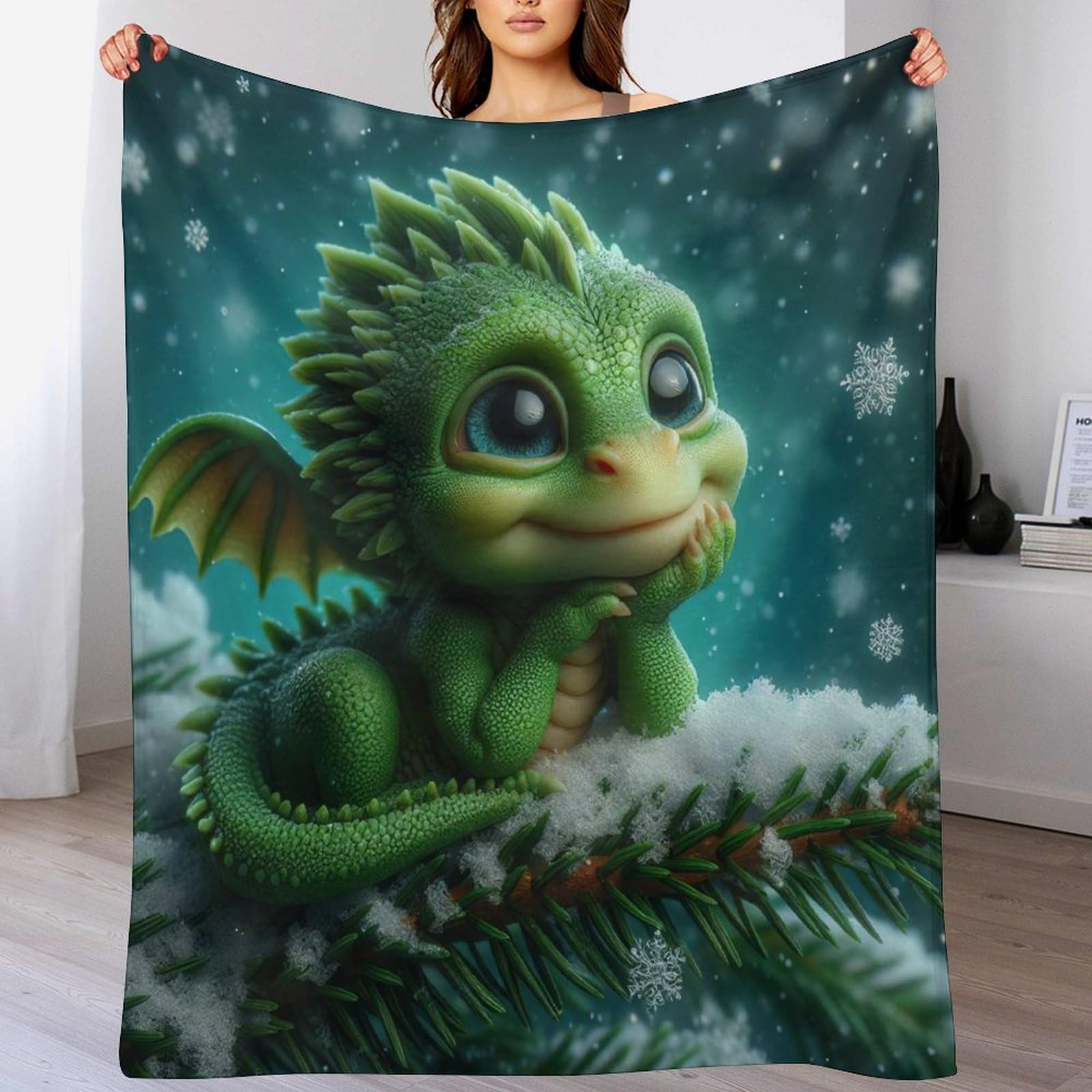 Couvertures moelleuse flannel ptérosaurus idée cadeau lit et canapé