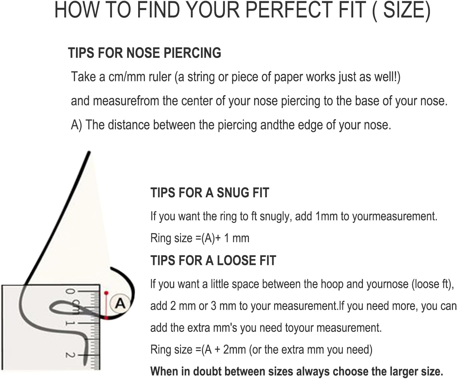 2Pcs Women Men Titanium Nose Rings Hoops 20G 18G 16G Hinged Nose Clicker for Nostril Septum Cartilage Helix Tragus Conch Daith Rook Lip Ear Lobe Piercings Diameter 6mm/7mm/8mm/9mm/10mm/12mm Sliver-Gold-Black-Rose Gold - Image 6