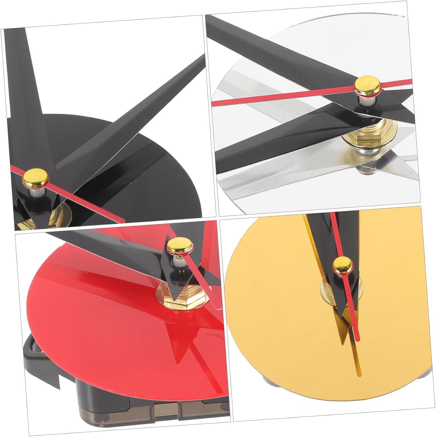 20sets Acrylic Wall Clock Mechanism Silent Clock Movement Parts for and Replacement for Cross and Craft Projects