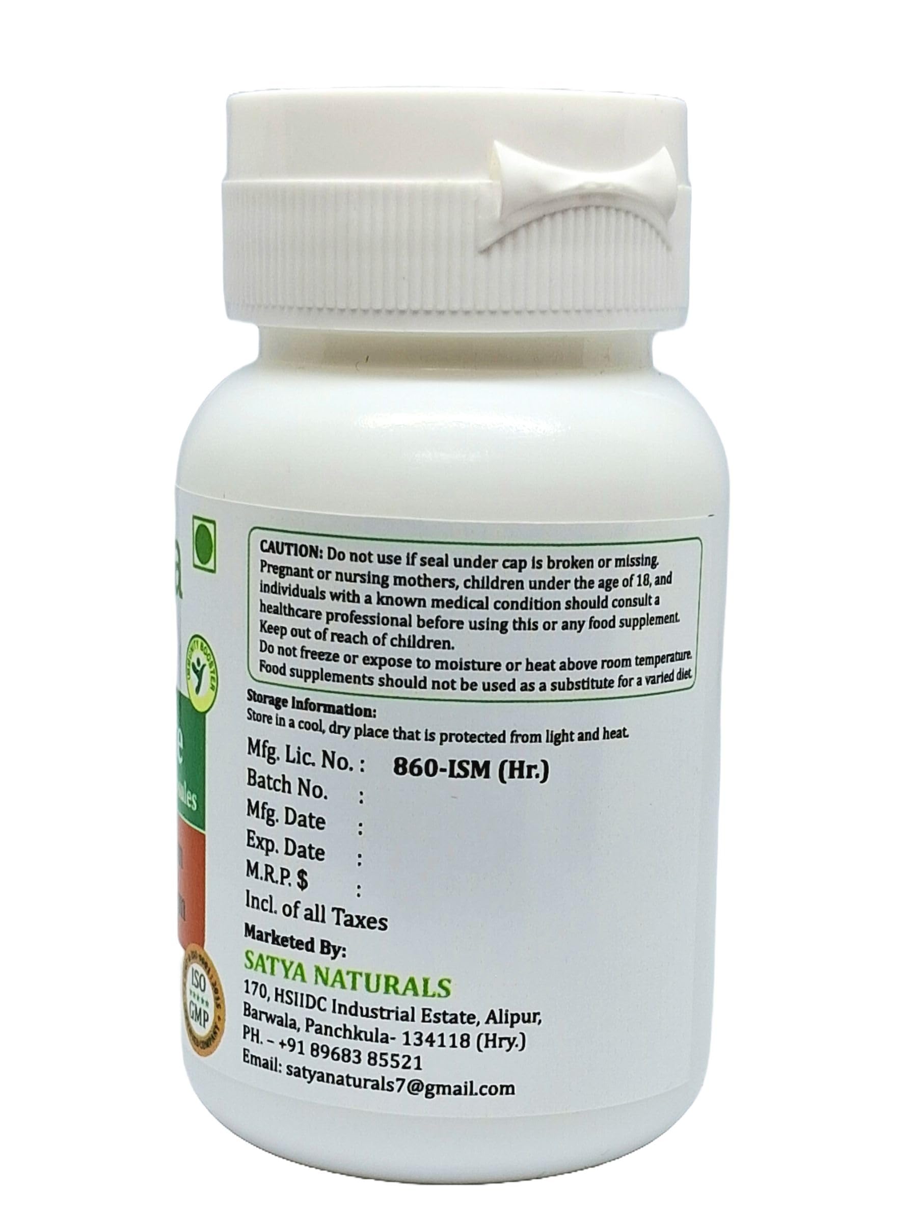 Ocimum Sanctum (Tulsi, Basil) Extract Capsules | Highest Potency, 100% Herbal Product | Pack of 60 X 500 mg. Veg. Capsules (Pack of 1 Bottle) — Amazon image 3