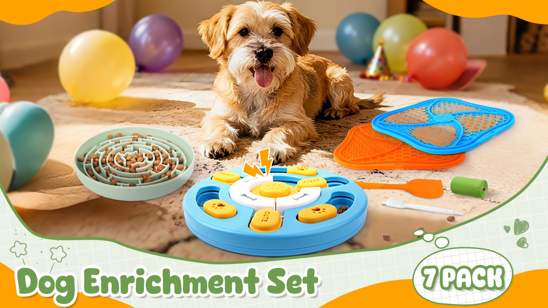 KIPRITII Well-Rounded Dog Enrichment Toys Set – Keeps Dogs Busy with Mental Stimulation & Slow Feeding, Includes Dog Lick Mat, Puzzle Toy & Slow Feeder Bowl for Boredom Relief - image 8