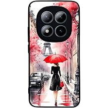 Xiaomi Redmi Note 15 Pro ile Uyumlu Bask l , Mat Siyah, Yumu ak Silikon, Koruyucu,  ok Emici Kapak, K l f, Eyfel Manzaras