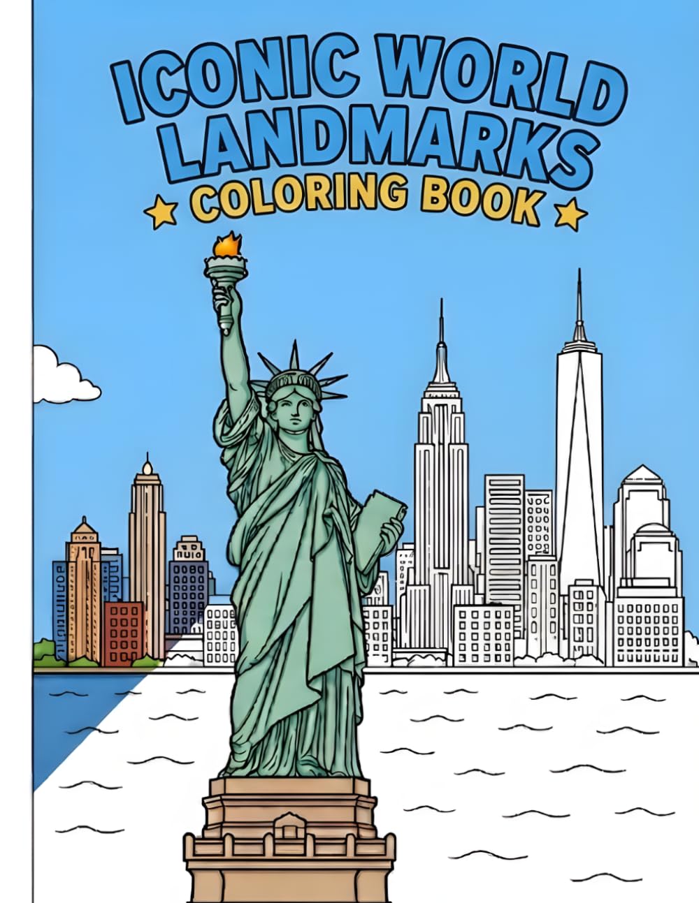Iconic World Landmarks Coloring Book: Worlds most famous Landmarks | Fun and Relaxing Coloring Pages | Travel, Creat and Bring Iconic Places to Life