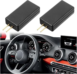Car SRS Airbag Simulator Tester, 12V 2-Pin Airbag Bypass Resistor Testing Instrument, Car Airbag Inspection Tool, Auto Airbag Diagnostic Scanner Fault Finding Repair Tool for Truck SUV (2PCS)