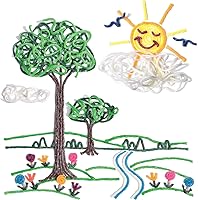 Vista 7 de Paquete de triple juego de arte y manualidades para niños, sin tóxicos, hilo encerado, juguete antiestrés, juego de moldeo y escultura reutilizable