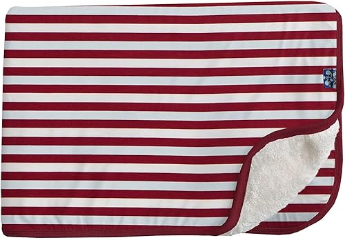 KicKee Pants Manta con forro de sherpa para niños pequeños, manta sherpa ultra afelpada, hecha de viscosa de tela de bambú, forro polar sherpa ultra