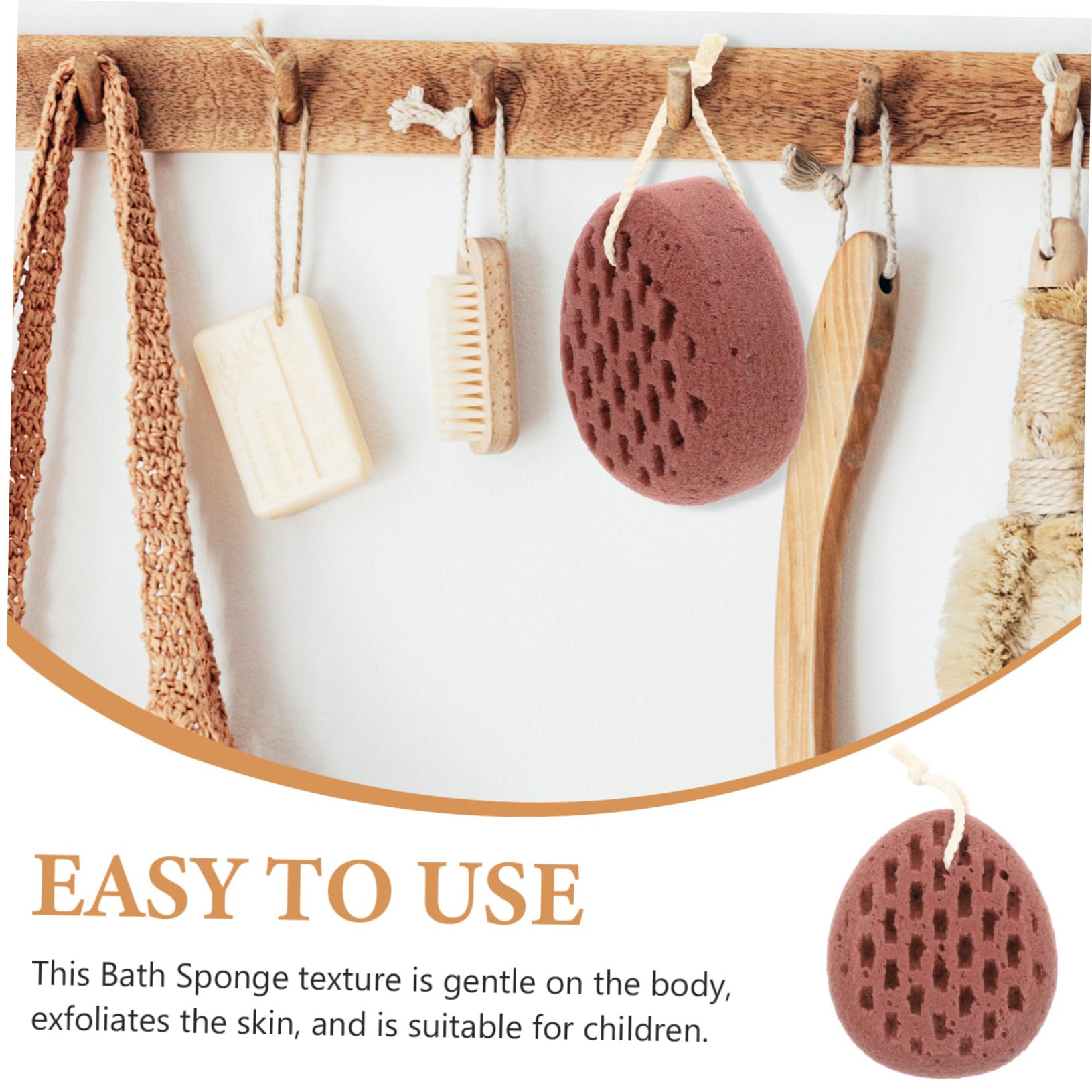 DOITOOL 4pezzi Spugna Esfoliante Per Doccia Scrubber Per Schiena Morbido Palla Da Bagno Adorabile Perfetta Per Natale e Shower Pulizia Della Delicata e Ricca