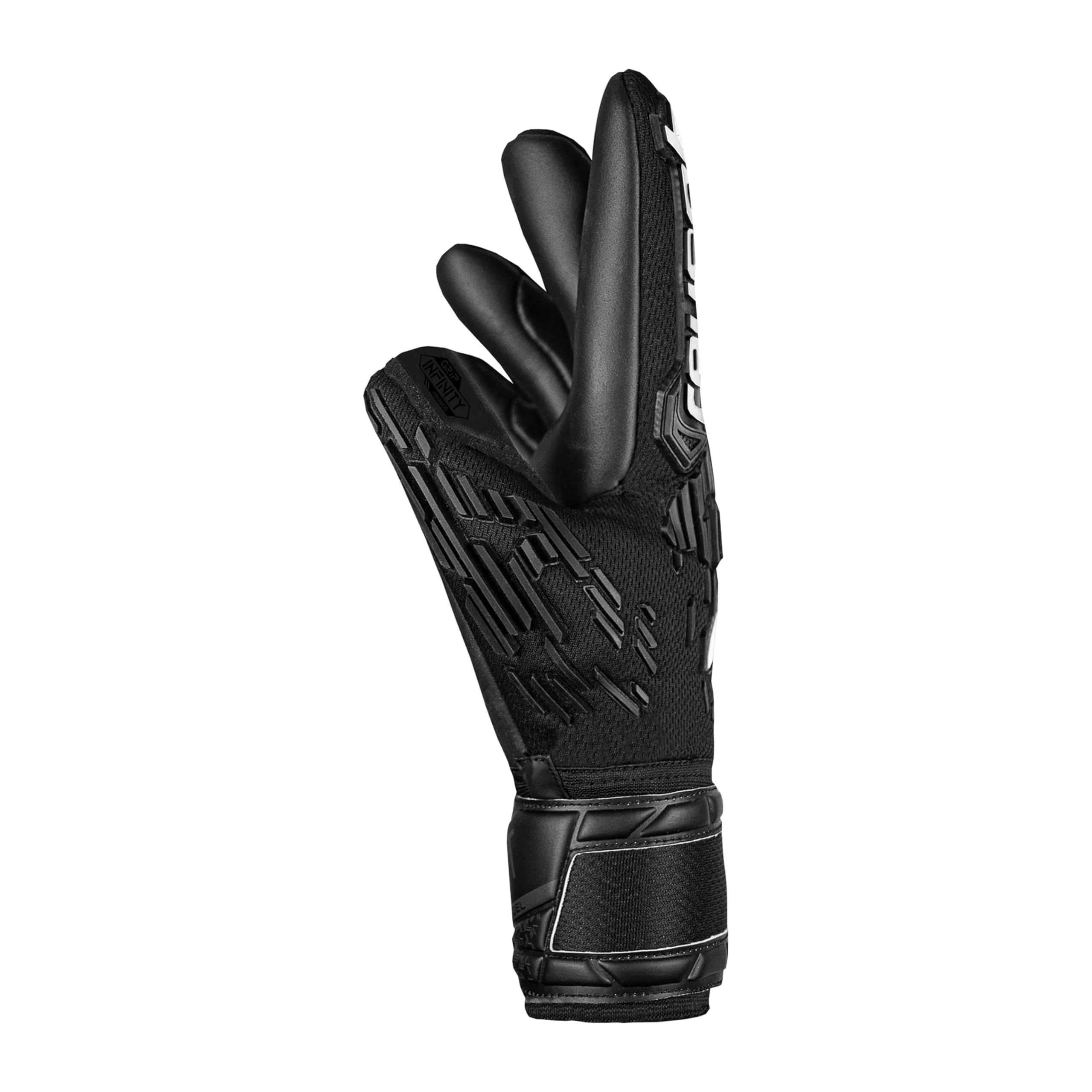 Reusch Attrakt Freegel Infinity Finger Support Gants de Gardien de But pour Adultes avec Evolution Negative Cut et Protection des Doigts, pour Le Gazon Artificiel