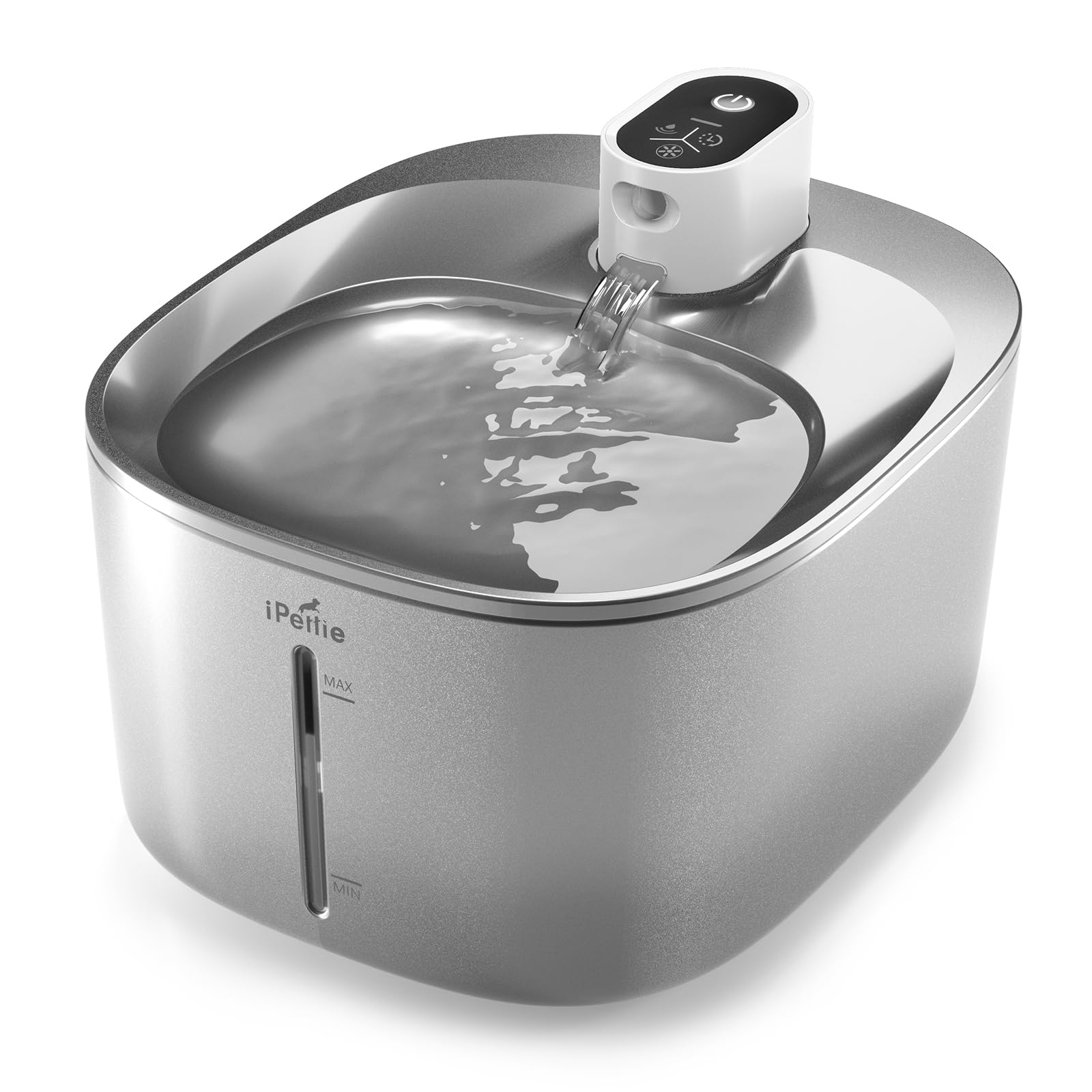 Fuente de agua inalámbrica para gatos con bomba Runway con 4 filtros - Impermeable, batería autocontenida, acero inoxidable, 1.1 Gal/4.35L, sensor de movimiento, filtración de 5 etapas para mascotas 2