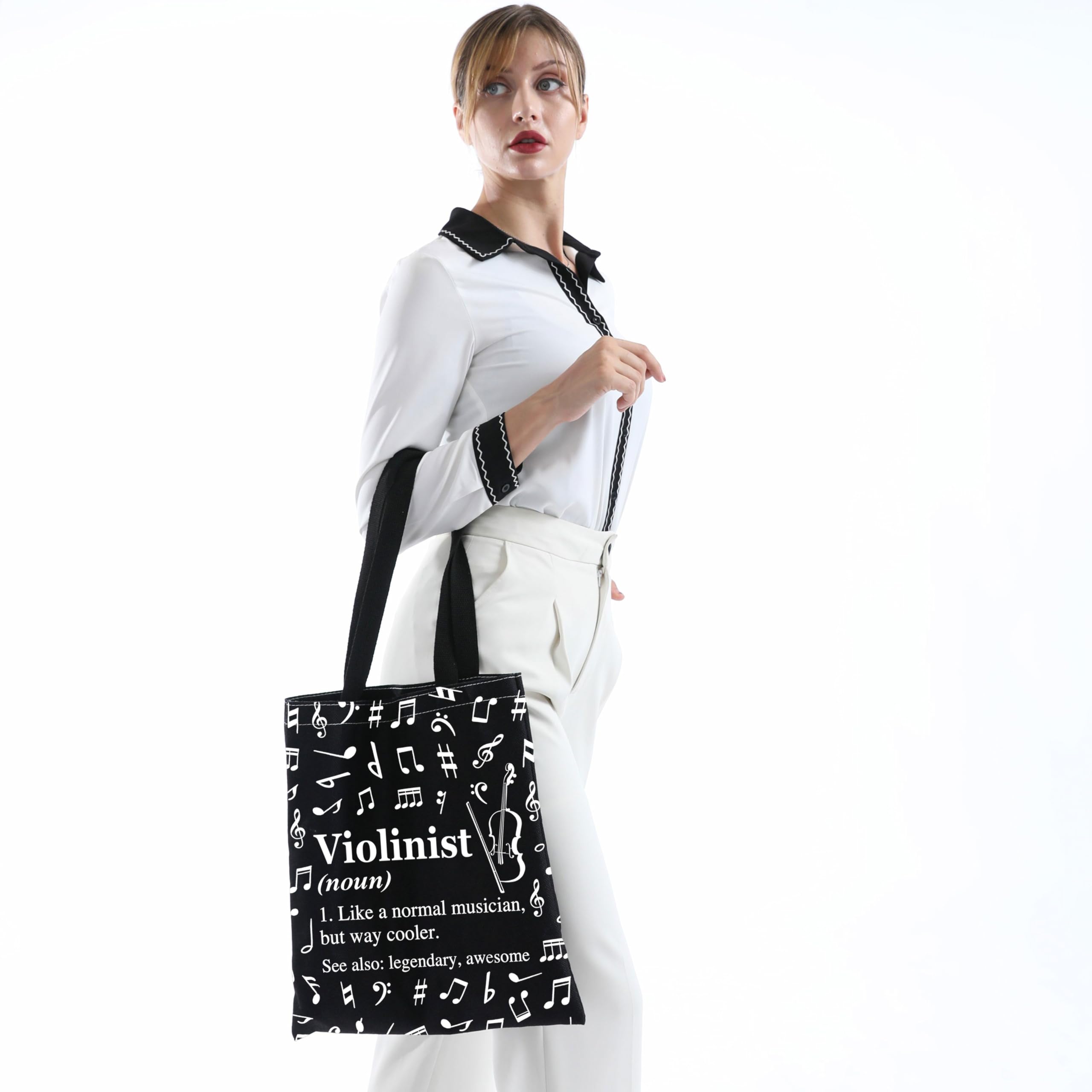 MINIGIU Violinist Gift Violinist Appreciation Gift Violin Lover Gift Violinist Tote Bag for Violin Player