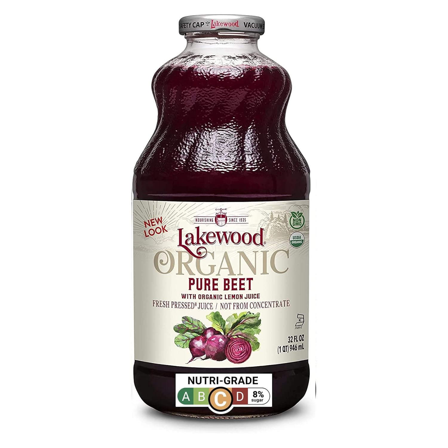 Amazon.com : Lakewood Organic Beet Juice, 32 Fl Oz (Pack of 1) Package ...