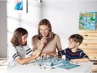 Vista 3 de Bear Down! Juego de mesa de azulejos deslizantes para familias y niños a partir de 6 años