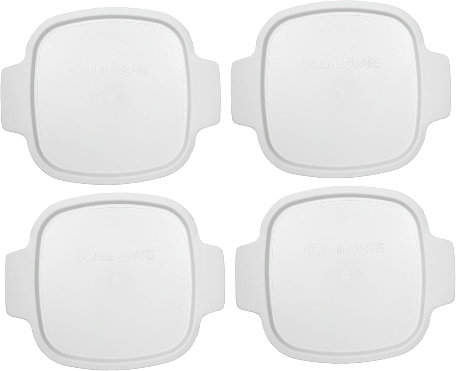 Corningware Stovetop A-1-PC 1.5 Quart Square White Plastic Lid - 6 Pack