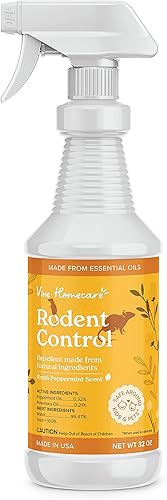 Spray para roedores - Spray para roedores listo para usar - Fabricado con aceites esenciales - 32 onzas