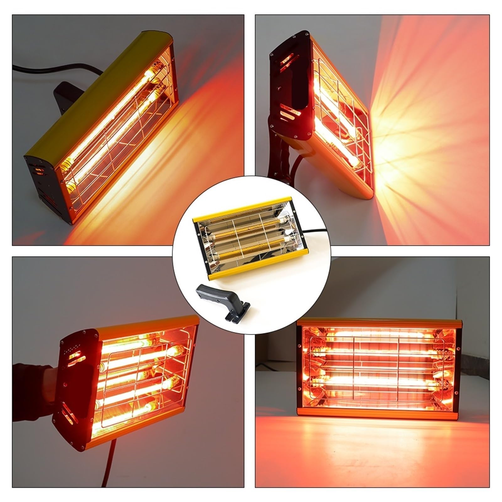 Lampada a infrarossi, Lampada For Essiccazione A Vernice A Infrarossi, Riscaldante A A Onde Corte Portatile, Essiccatore For For Riparazione Carrozzeria Auto,per spray per auto