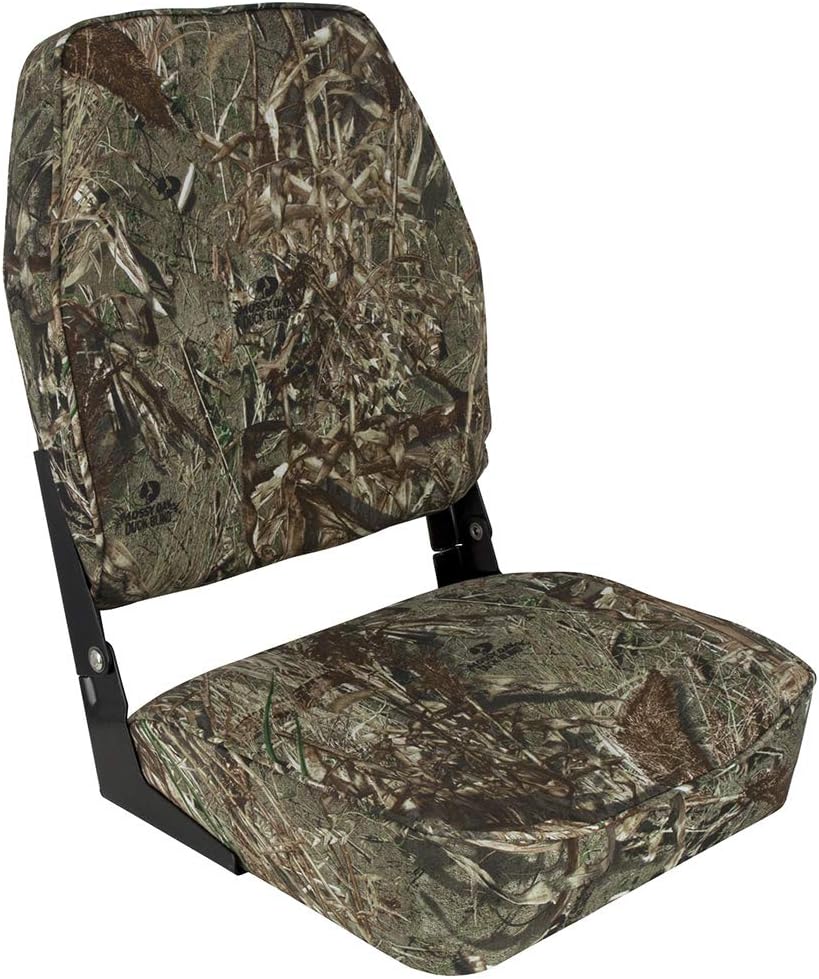 Springfield Marine 1040647 High Back Folding Seat - Mossy Oak Duck Blind