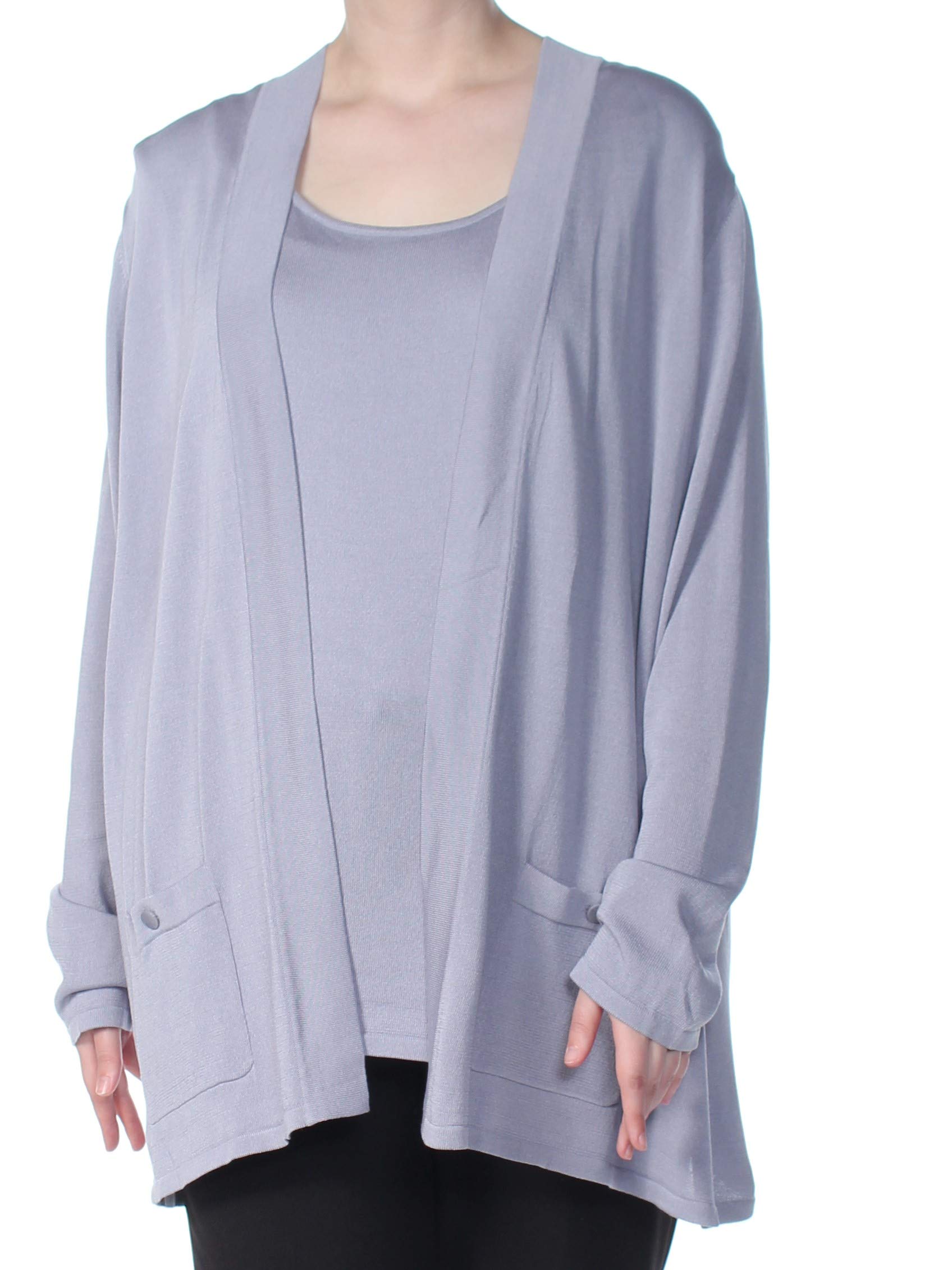 Anne Klein Womens 2 Piece Set Cardigan Sweater