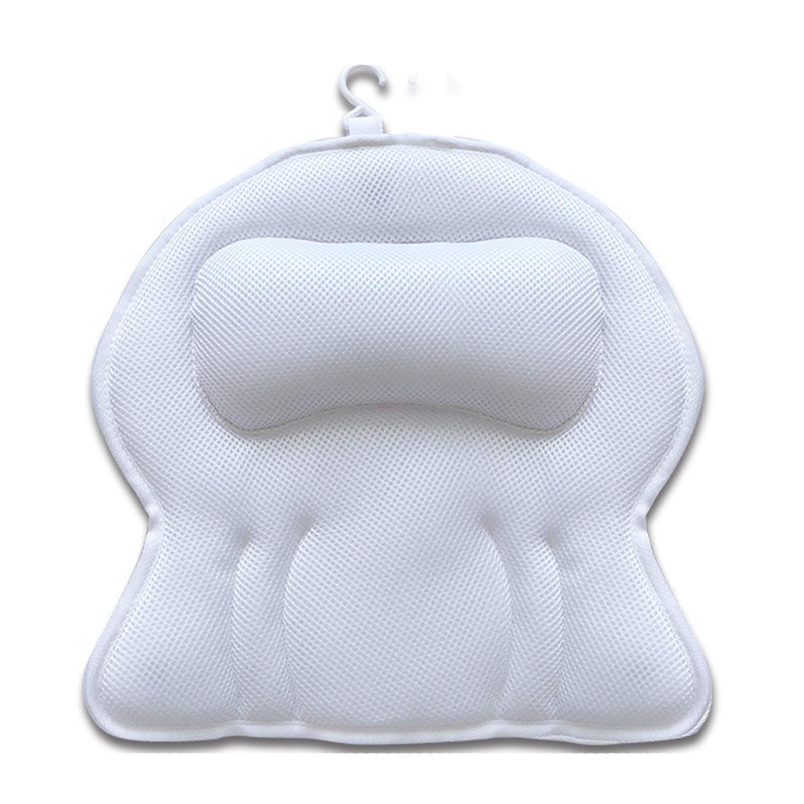 Miękka poduszka do wanny Poduszka do wanny 3D Poduszka do wanny z gorącą sprężyną Trwała poduszka do wanny (kolor: biały, rozmiar: 40x40x5cm) (biały 40x40x5cm)