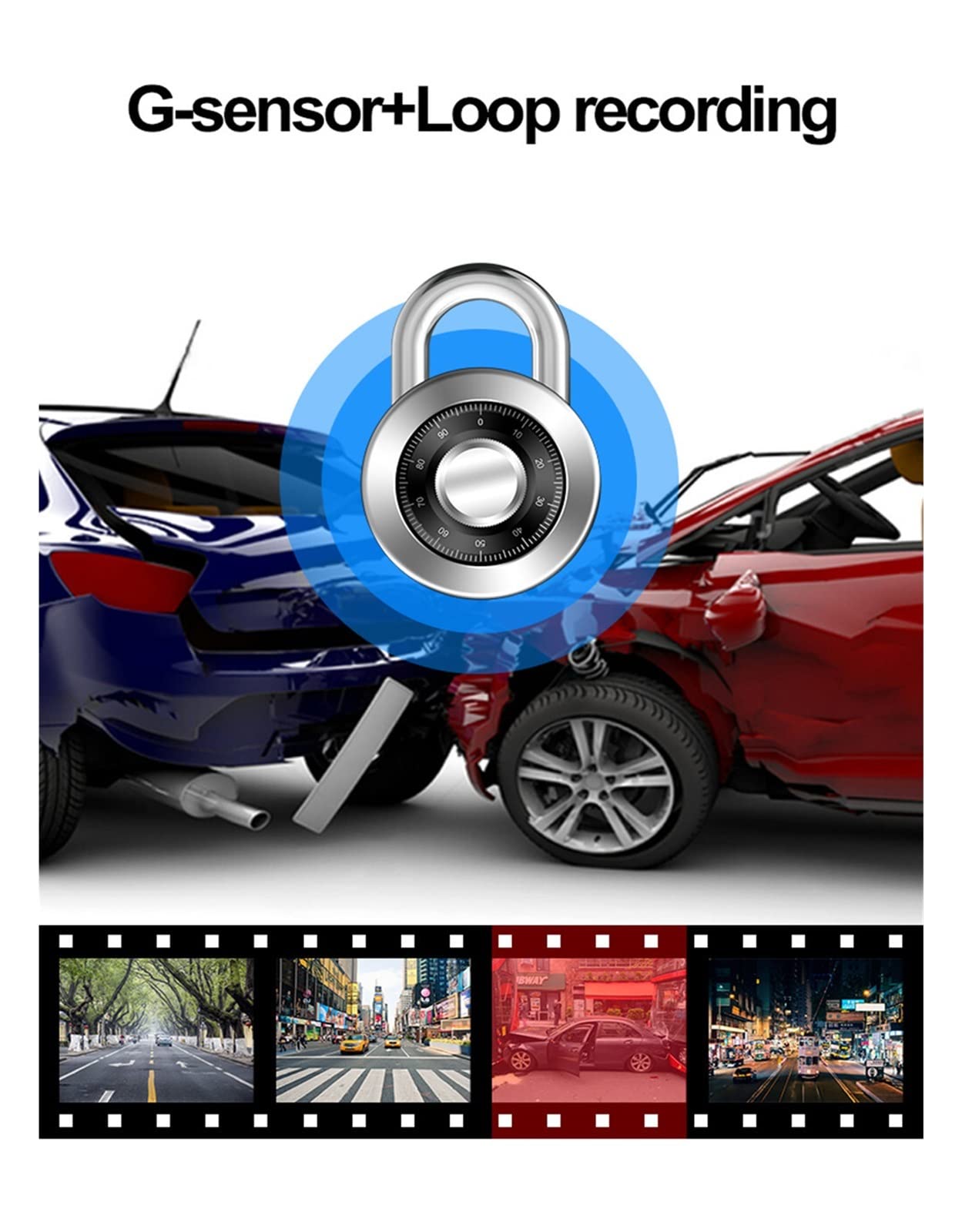 12 Cal 2160P 4K WIFI wideorejestrator samochodowy DashCam lusterko wsteczne GPS Track Auto rejestrator Night Vision 24H Park Super Widzenie Nocne(H33D,None)
