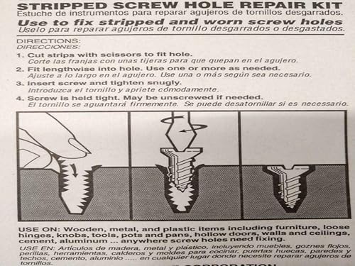Miniatura 3 de 2498 Mr. Grip - Kit de reparación de orificios para tornillos (acero, 1 unidad)