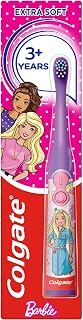 Kids Battery Barbie Extra Soft Bristles Toothbrush, 3+ Years, with Sonic Vibrating Bristles to Remove More Plaque and Slim Easy to Hold Handles