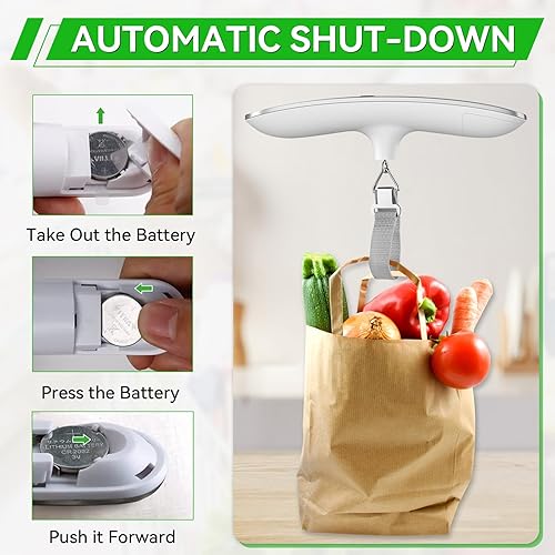 Miniatura 6 de Báscula de peso de equipaje de 110 libras, báscula digital de alta precisión, báscula portátil con gozkglb accesorios de viaje, báscula de equipaje,