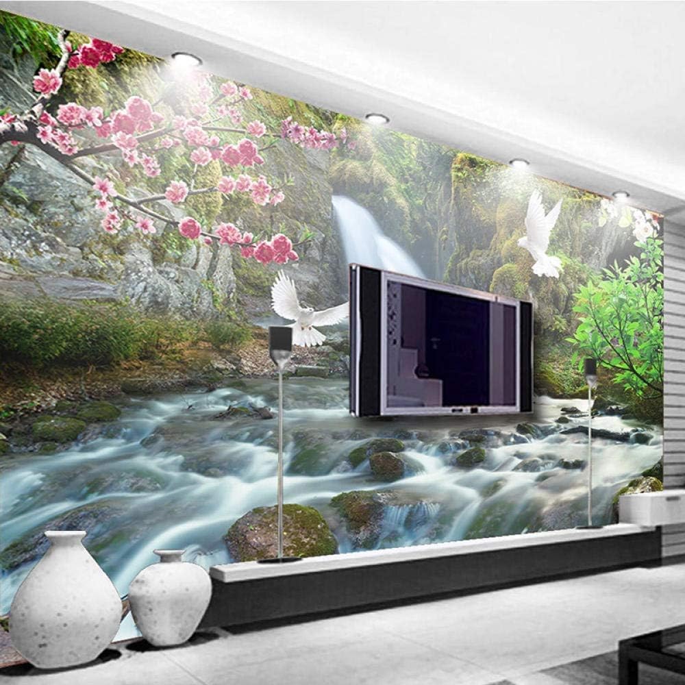 Papier peint mural 3D haut de gamme en tissu personnalisé pour salon