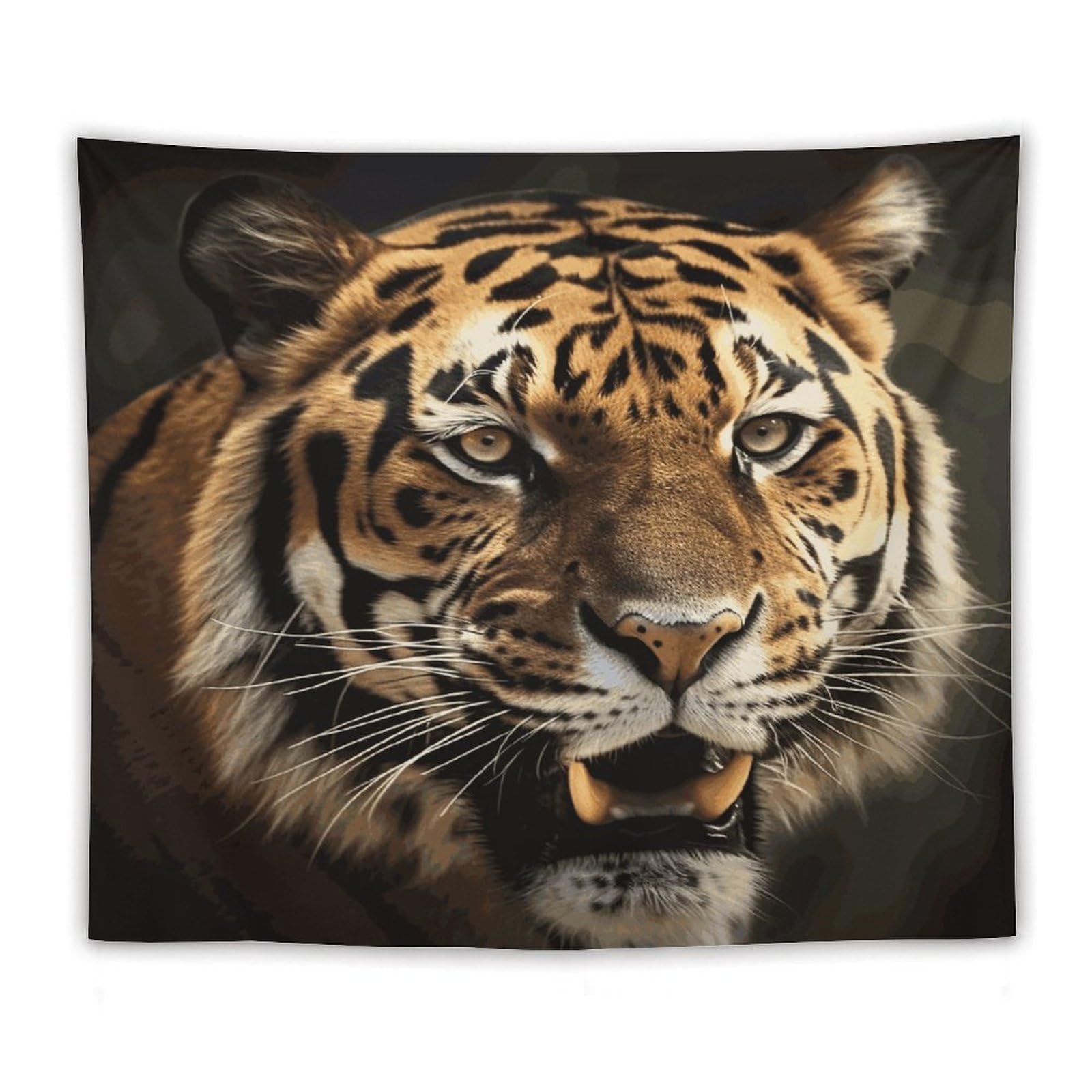 LDGSUPH Tiger Tapestry Wall Hanging Decor Anti-fading Aesthetic Wall Tapestries Fashion Wall Blanket Decor Modern Wall Art Tapestry for Bedroom Home Decor 50"x60"
