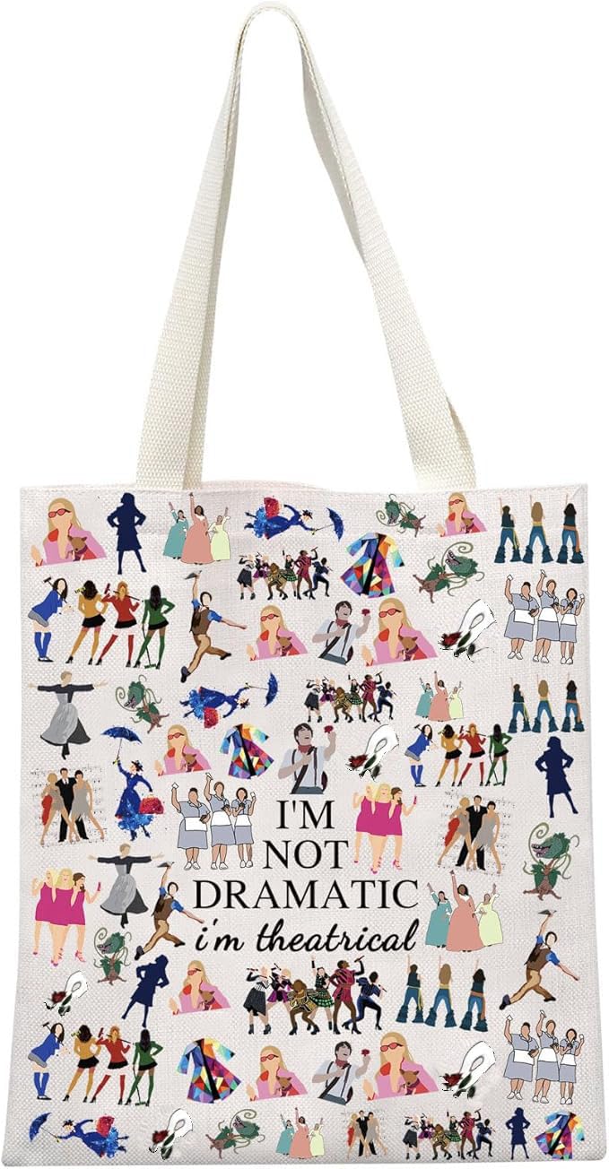 Musical Gift Theatre Bag I'm Not Dramatic I'm Theatrical Musical Theatre Gift Zipper Pouch