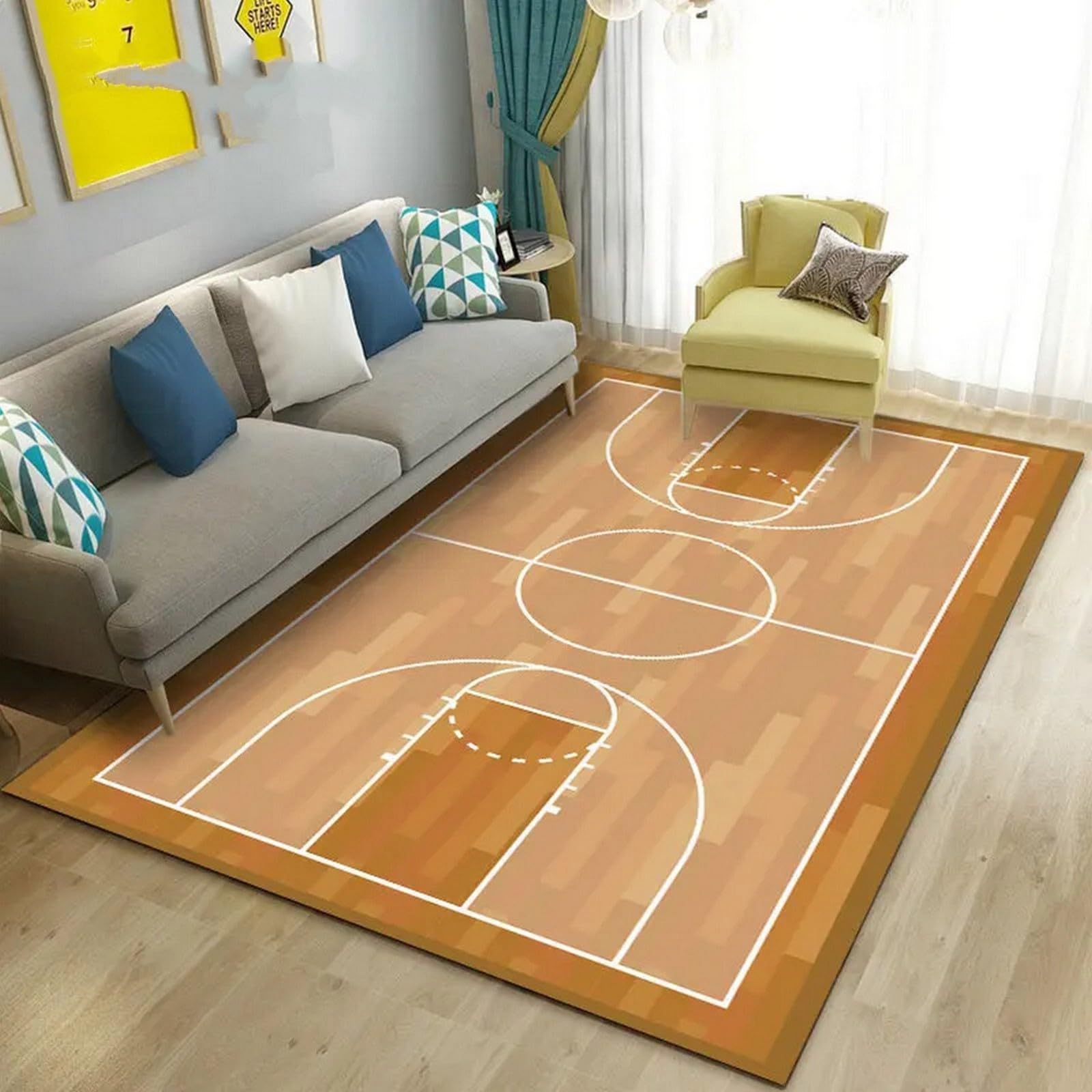 Decoracion Dormitorio Juvenil Dormitorio De Sala De Estar Impreso En 3D Baloncesto Fútbol Tenis Billar Alfombras De Habitacion Infantil Alfombras Pequeñas Habitacion Habitación Juvenil Alfombra -2T8W7