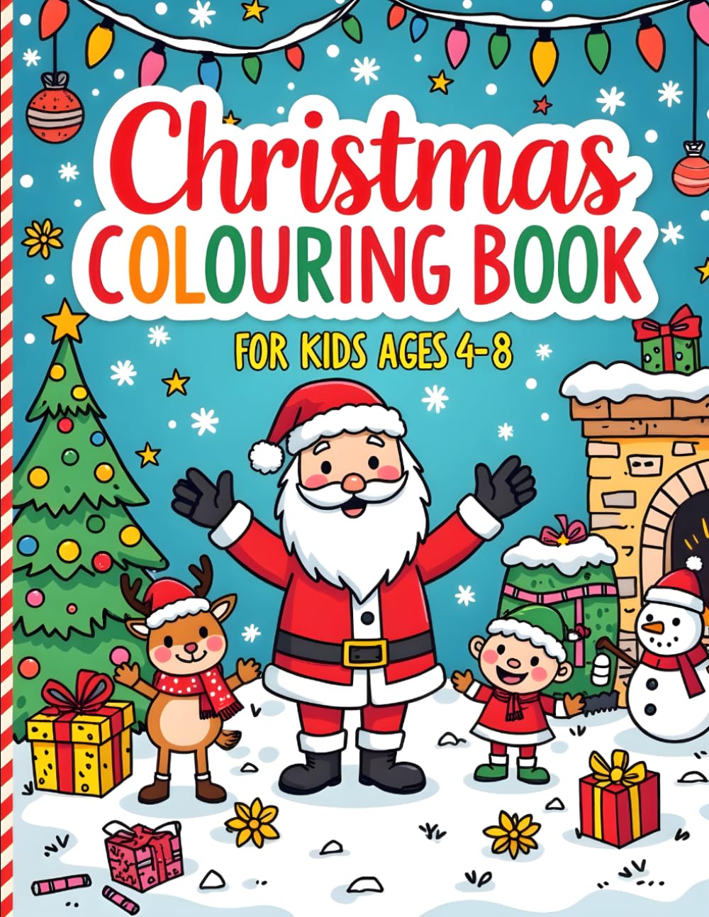 Christmas Coloring Book for Kids Ages 4–8