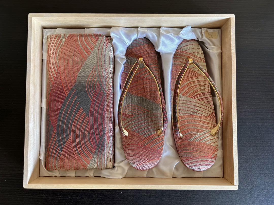 ??????? Saga Cotton Coming of Age Ceremony Zori Back Set, m32600691177