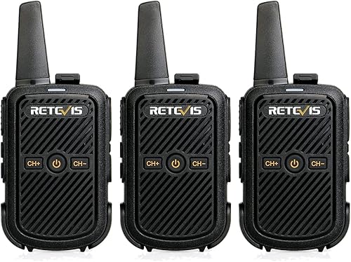 Miniatura 10 de Retevis RT15 Walkie Talkies, radios portátiles FRS bidireccionales recargables, duraderos, compactos, VOX manos libres, mini walkie talkies para