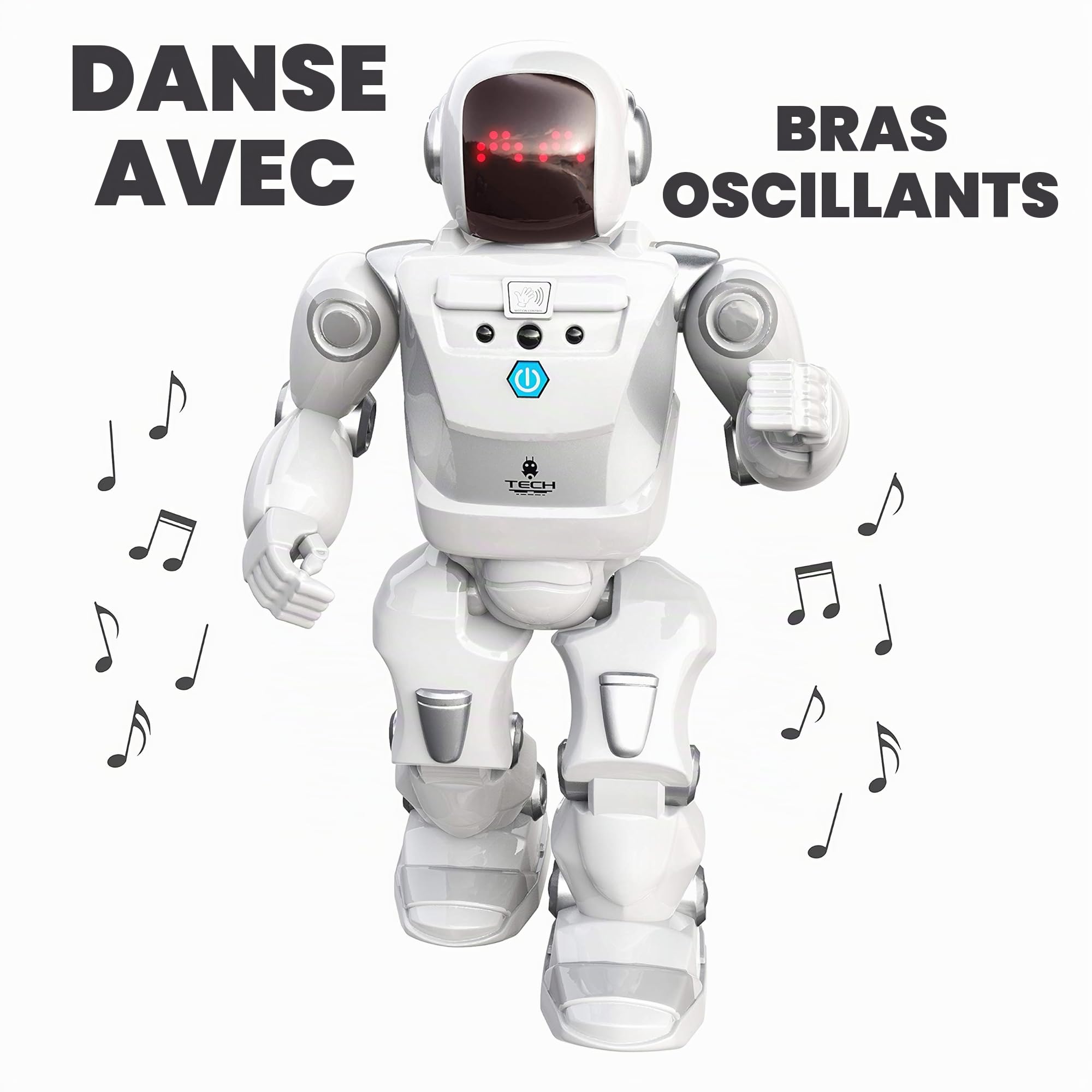 Silverlit Ycoo Program a Bot X Robot Radiocommandé Programmable 40 cm 48 Actions Programmables Capteurs de Mouvements Effets Sonores Lumineux