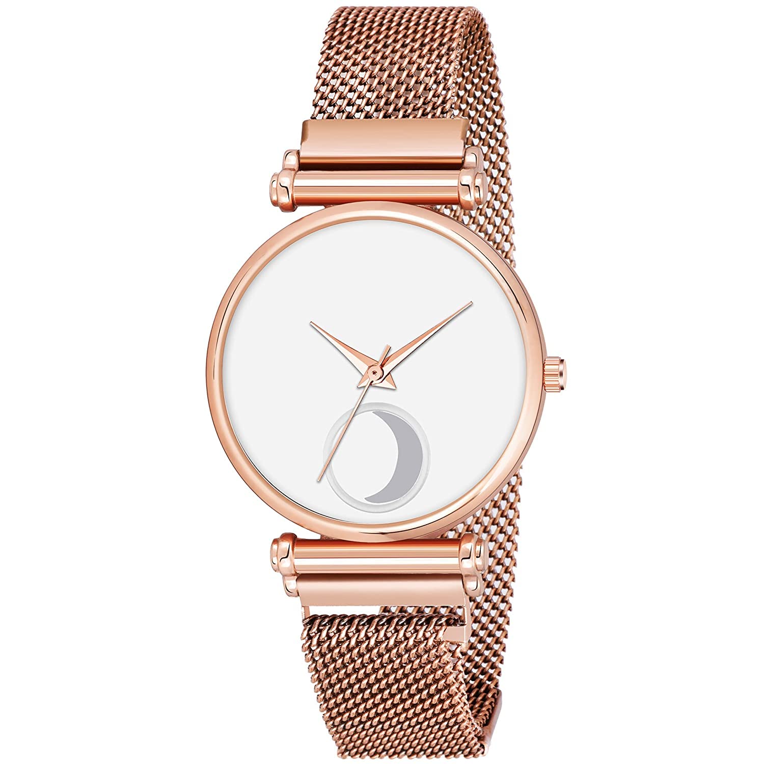 Talgo Alluring Analogue White Dial Rosegold Magnet Strap Graceful Stylish Wrist Watch for Women, Pack of 1 - C34-RG-RLXCHAND-WHT-RGM (B0C1T79KG1) Amazon Price History, Amazon Price Tracker