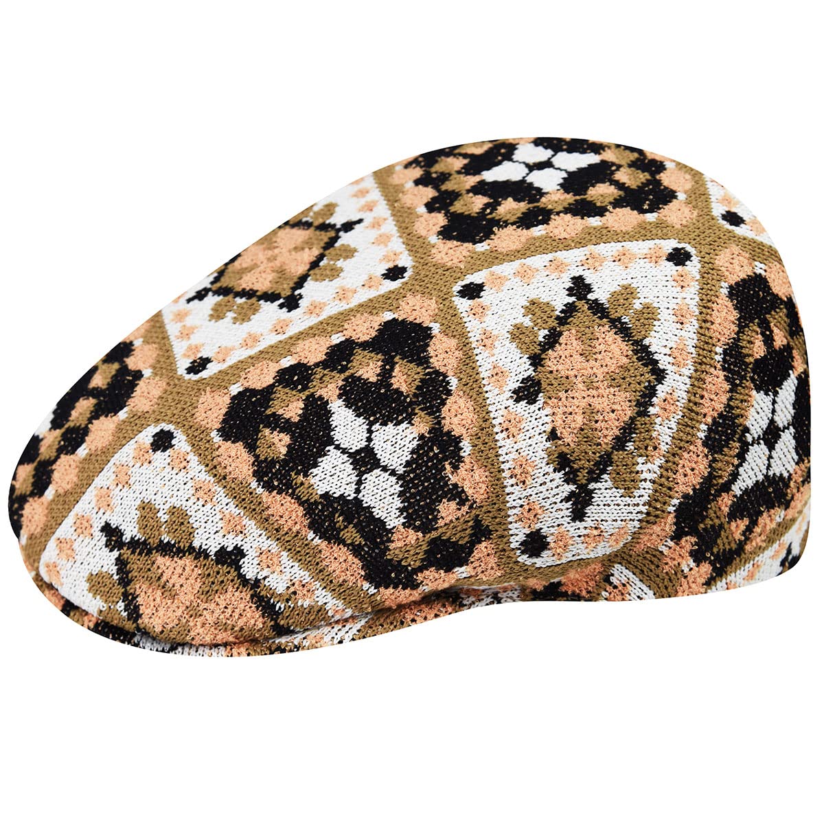 Kangol Arts & Crafts 504 Tan Multi résout le manque de style avec ce béret confortable