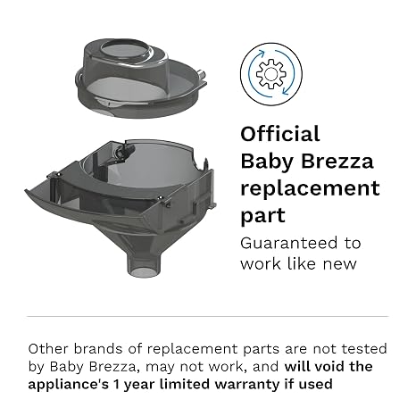 Baby Brezza Formula Pro Advanced Replacement Funnel & Cover, Grey