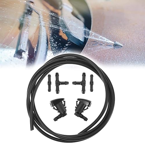 Miniatura 2 de Unifizz Kit de boquillas de limpiaparabrisas delantero para Ford Edge Focus 8S4Z17603AA para Lincoln MKX 6.6 ft manguera de lavado de parabrisas con