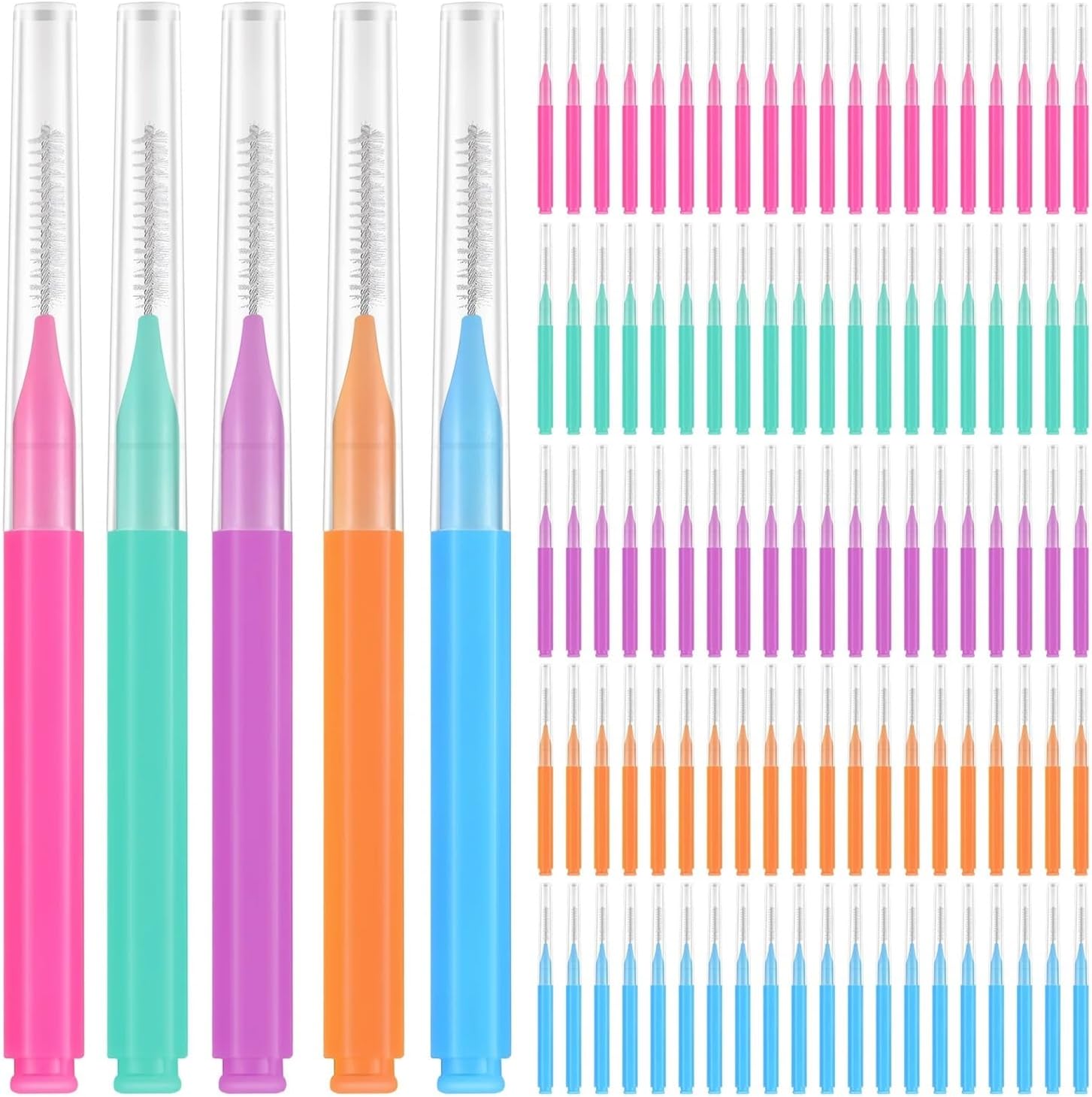 Manual Toothbrush Cleaner Interdental Brush Portable Brushes Cleaning Braces Flossers Kits Picks Tool Stand Toothpicks Brushes Toothbrush