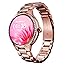 CrossBeats Diva Women Smartwatch Rose Gold with 1.28 Inch AMOLED Display