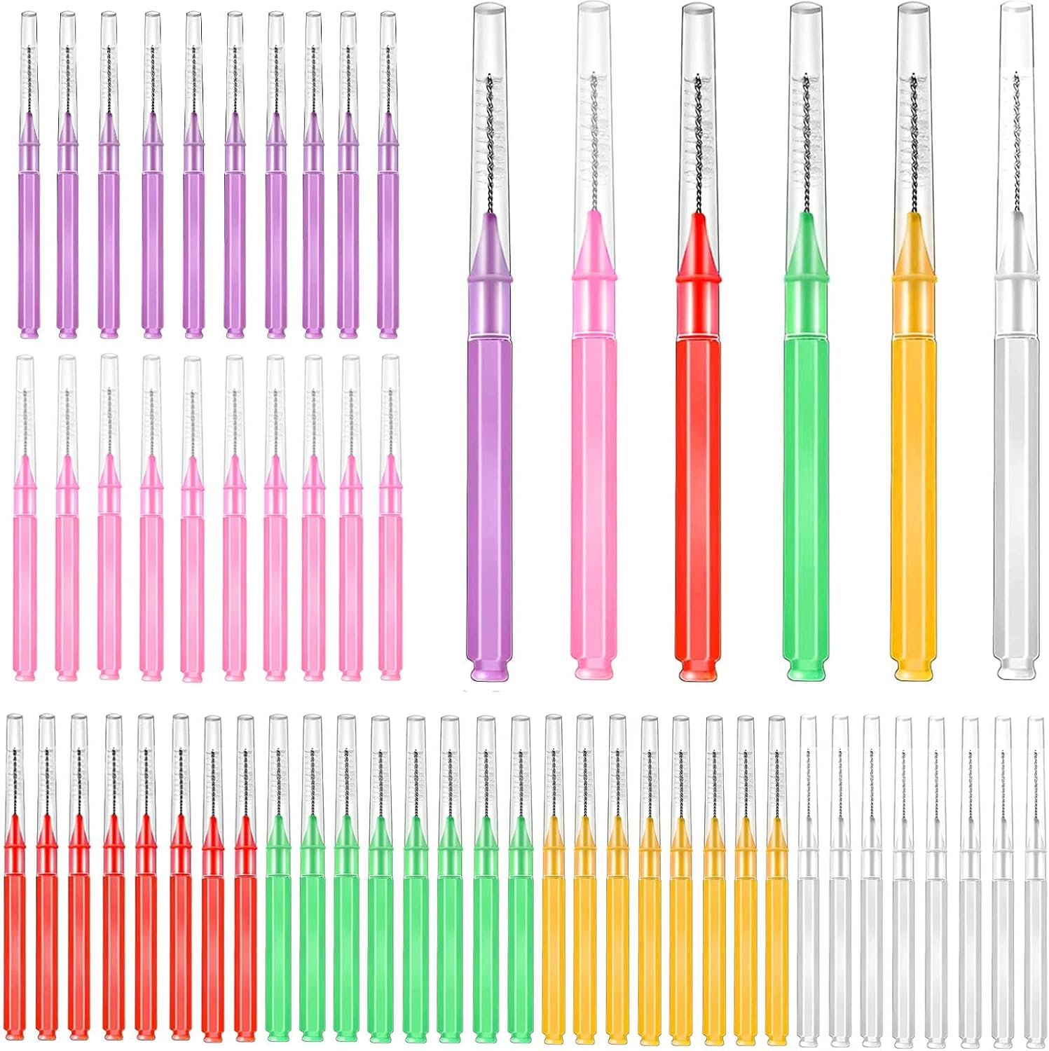 240PCS Interdental Brush, BetterJonny Soft Dental Floss Brushes