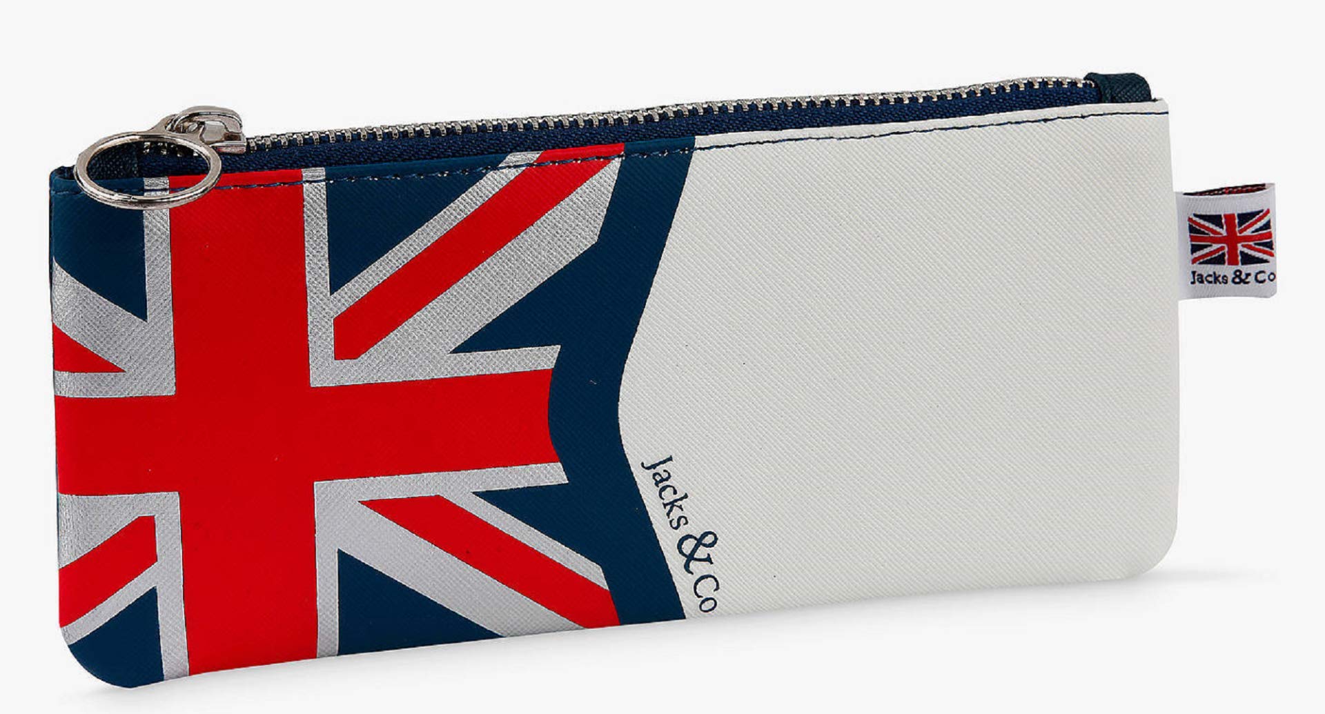 Union Jack Flag Pencil Case High Quality, Multi Colour, H9.5 W20 D2