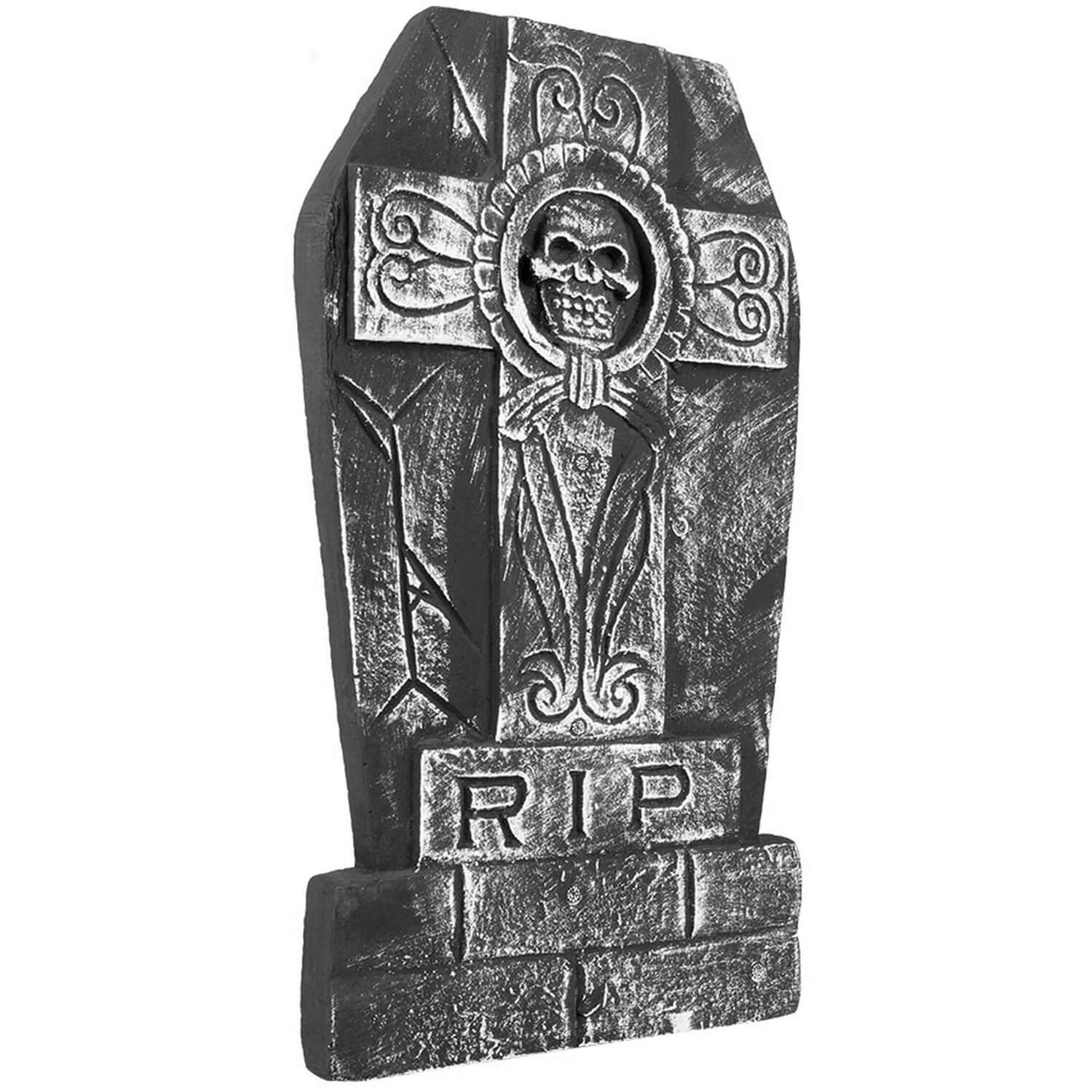 Boland Headstone Skull Cross – Kreuz Kostüm, Mehrfarbig, 50 x 27 cm (Einheitsgröße)
