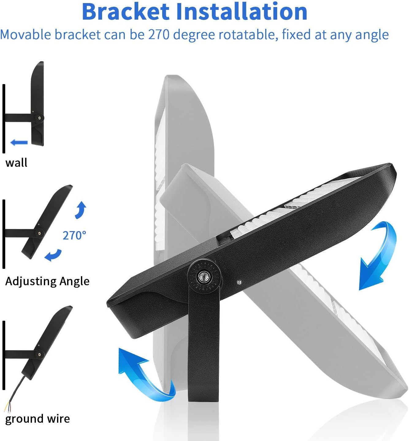 Greatest Product LEDMO 300W LED Flood Light (1500W Equivalent) Amazingly Bright 42,000LM 5000K Adjustable Mount Stadium Lights Outdoor LED Arena Lights Commercial Lighting Fixture for Backyard|Court|Warehouse|Yard Up To 60% OFF LEDMO 300W LED Flood Light (1500W Equivalent) Amazingly Bright 42,000LM 5000K Adjustable Mount Stadium Lights Outdoor LED Arena Lights Commercial Lighting Fixture for Backyard|Court|Warehouse|Yard