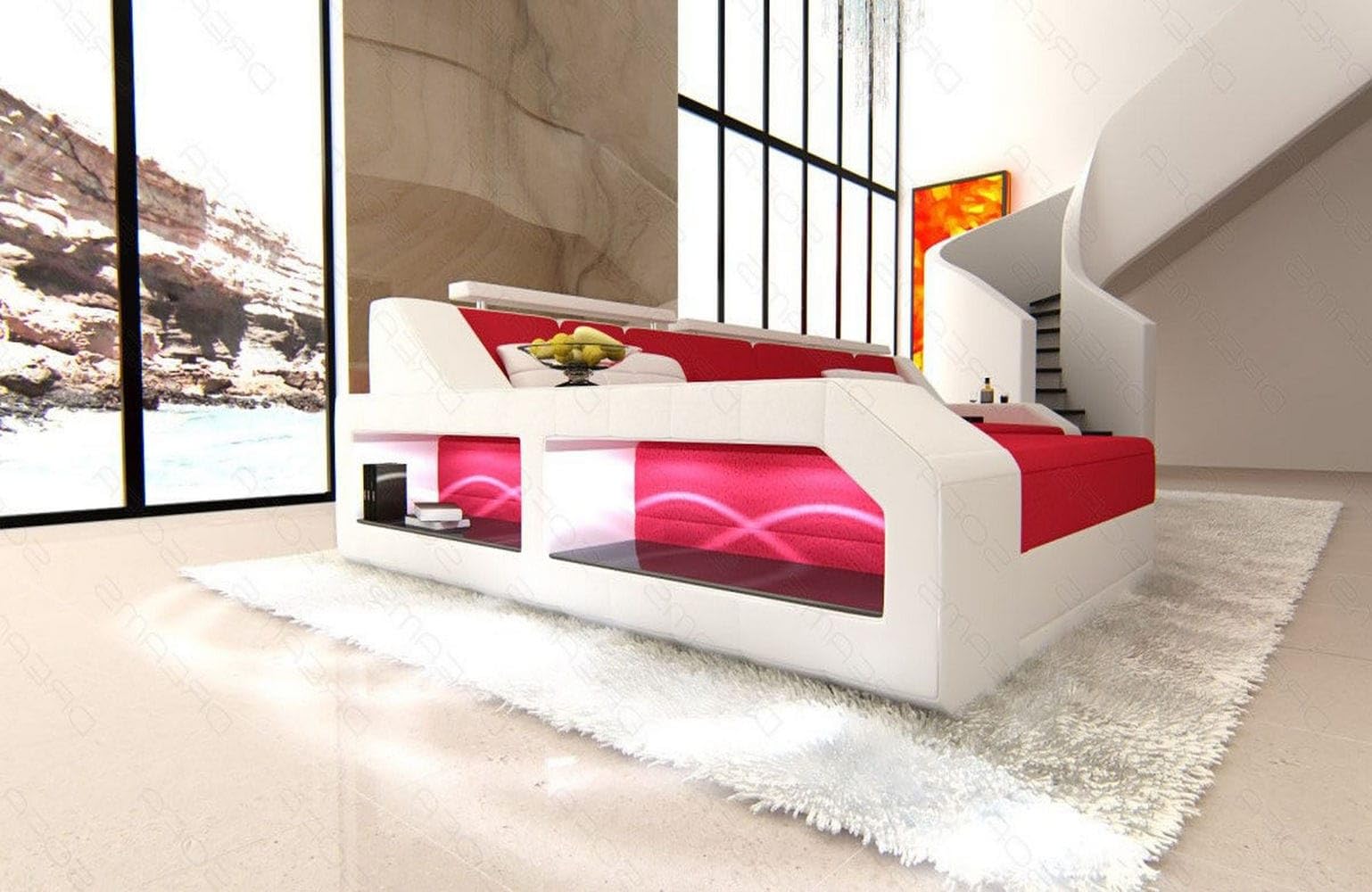 Sofa Dreams Ecksofa Arezzo L-Form aus Stoff