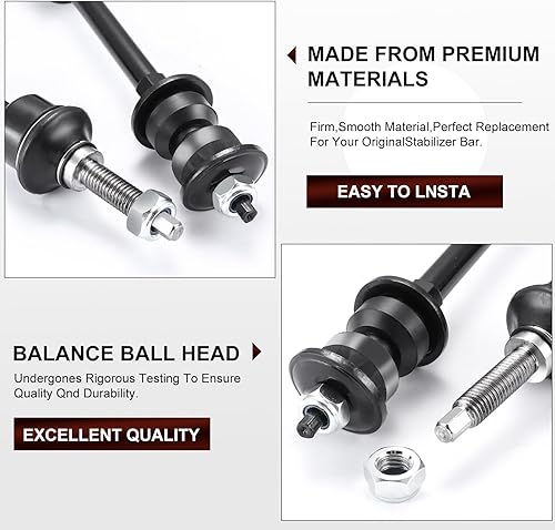 Miniatura 5 de TCHENPART - Varillas de la barra estabilizadora delantera para Ram 1500 4WD 2006-2012, Ram 1500 2012-2018 y Ram 1500 Classic 2019-2021 (K80894)