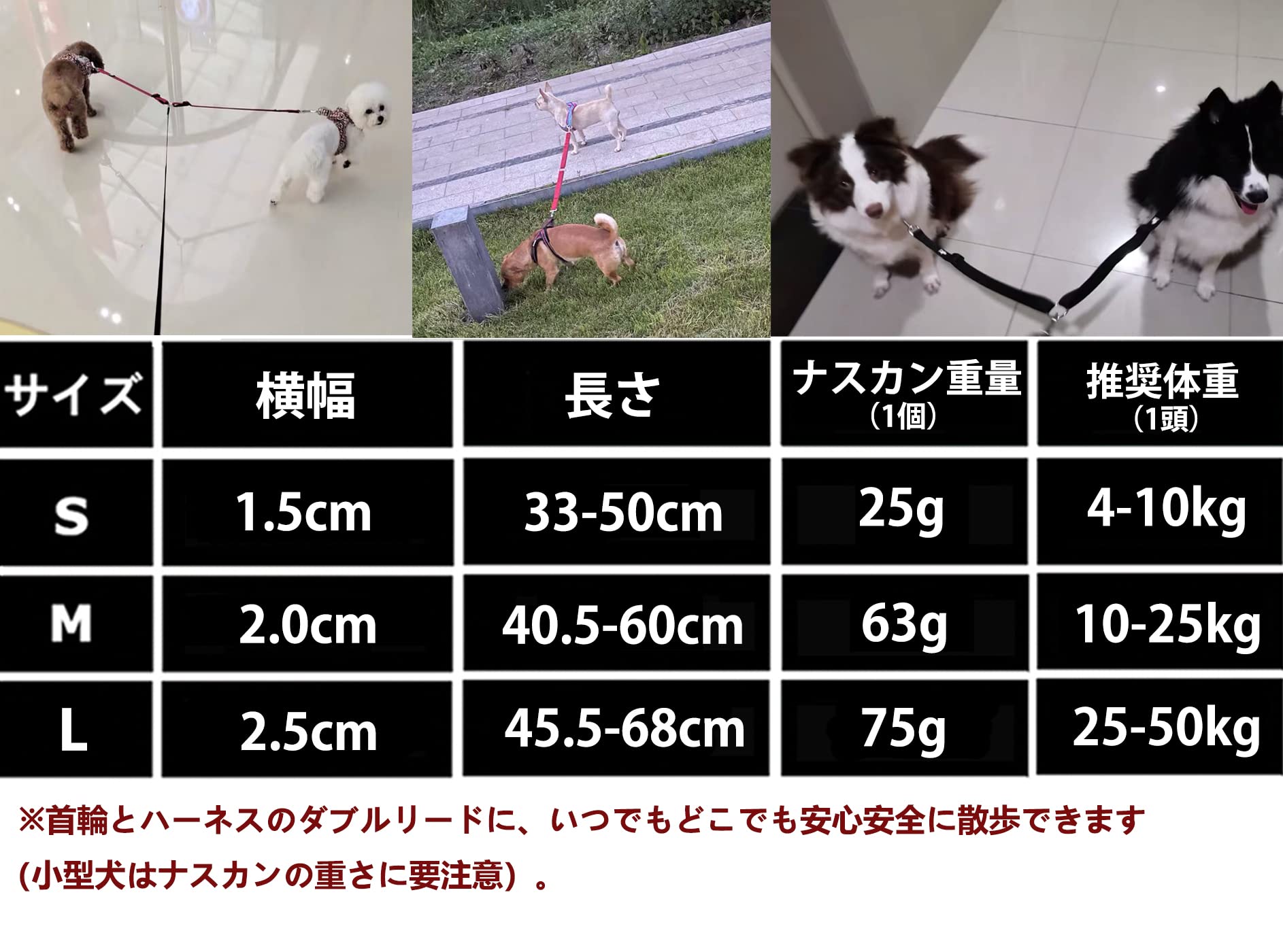 Amazon | J&C Paradise 2頭引きリード 日本正規店 多頭飼い ツイン