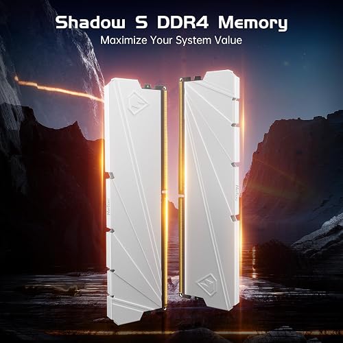 Netac 32 GB (2 x 16 GB) DDR4 3200 MHz C16 XMP 2.0 High Performance Desktop Workstation Kit, bianco - 2